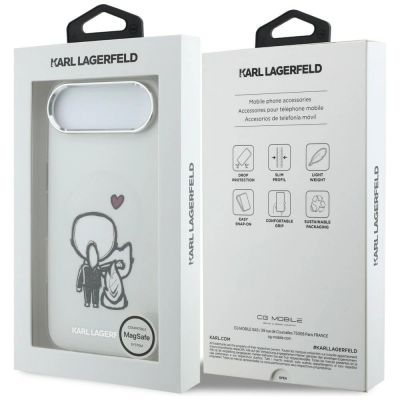 8. Karl Lagerfeld Karl & Choupette Back MagSafe Case for iPhone Air - Clear