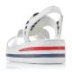 16. Rieker W V02Y5 wedge sandals white 