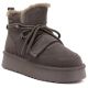 5. Women's brown suede leather platform ankle boots Big Star UU274314