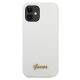 3. Guess GUHCP12SLSLMGWH iPhone 12 mini 5.4" white/white hardcase Metal Logo Script
