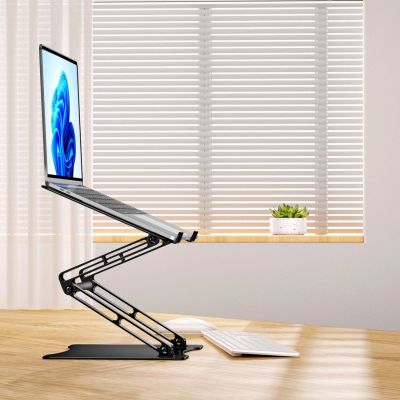 16. Wozinsky WRS-CPY75DSB Aluminum Laptop and Tablet Stand + Free Smartphone Stand - Black
