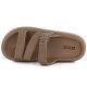 4. Women's sports flip-flops with a thick sole for the pool, brown Big Star TT274A041