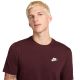 3. Men’s Nike Club Tee T-Shirt burgundy AR4997 652