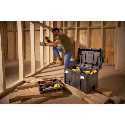 4. Stanley FATMAX PRO-STACK Hard Tool Case Black
