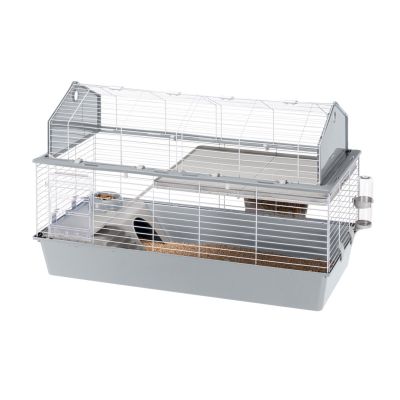 5. FERPLAST Barn 120 - two-story cage for guinea pigs and rabbits
