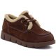 5. Brown leather shoes lined with sheepskin, Vinceza FIO27-67022