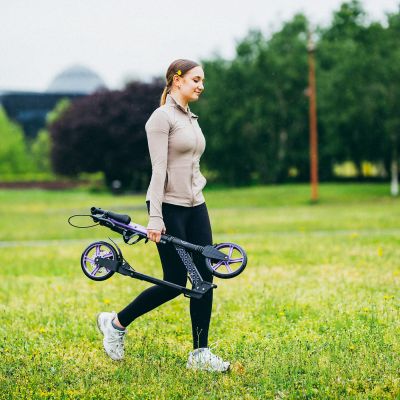 6. HM124T VIOLET SCOOTER WITH DISC BRAKE MNILS EXTREME