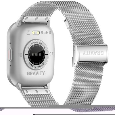 10. Smartwatch Gravity Silver Strap + Bracelet GT43-2