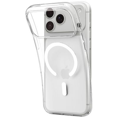 15. Spigen Liquid Crystal MagSafe Case for iPhone 18 Pro / 17 Pro - Clear and White