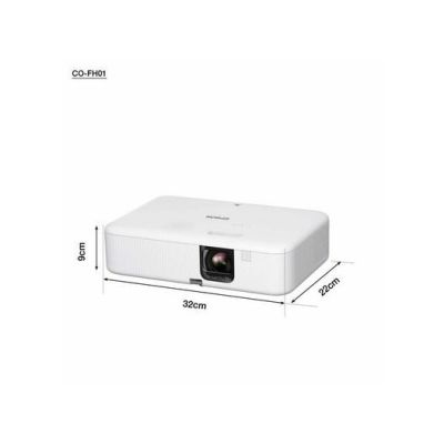 8. EPSON CO-FH01 LCD PROJECTOR, FHD, 3000 ANSI