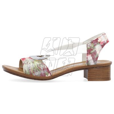 4. Comfortable floral sandals Rieker W RKR334C multicolor