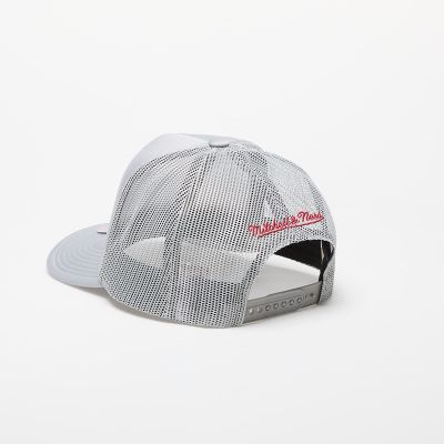 2. Mitchell & Ness NBA Chicago Bulls Glow Up Trucker Gray Cap - HHSSINTL1436-CBUGREY