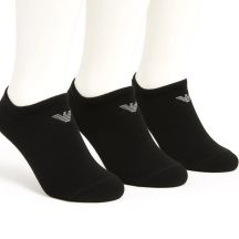 Emporio Armani Calza ankle socks cotton black comfortable 3-pack