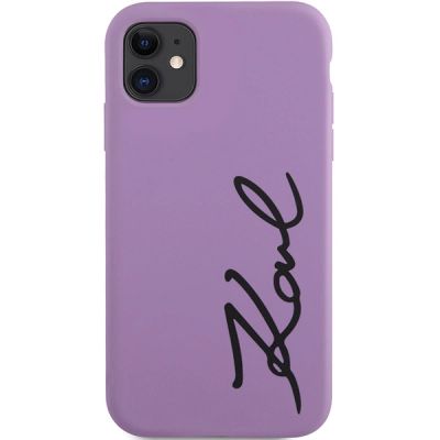 3. Karl Lagerfeld KLHCN61SKSVGU iPhone 11 / Xr 6.1" purple/purple hardcase Silicone Signature