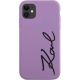 3. Karl Lagerfeld KLHCN61SKSVGU iPhone 11 / Xr 6.1" purple/purple hardcase Silicone Signature