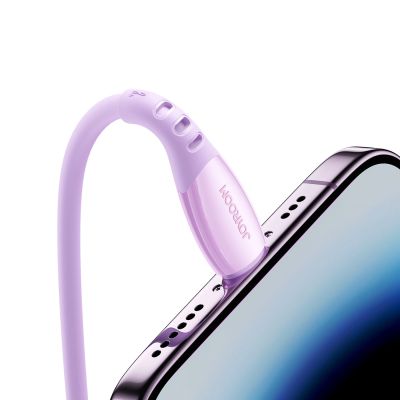 6. Joyroom S-A59 Vibrant Series 3A USB-A - Lightning cable 1.2m - purple