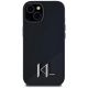 3. Karl Lagerfeld Silicone Shadow Metal Initial MagSafe Case for iPhone 15 Black