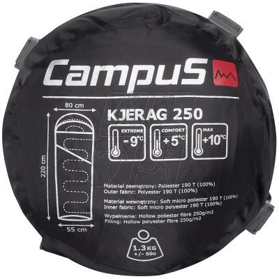 4. Campus Kjerag 250 Left Sleeping Bag CUL702123200