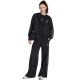 6. Women's adidas Seasonal Essentials Animal Print 3-Stripes Full-Zip Hooded Sweatshirt Black KS8002
