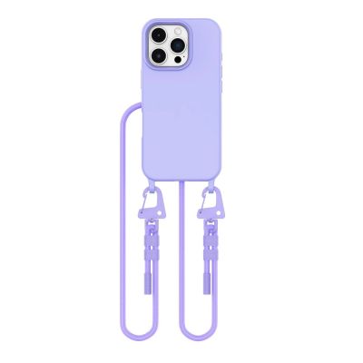 2. Tech-Protect MagNecklace MagSafe Case with Lanyard for iPhone 16 Pro Max - Purple