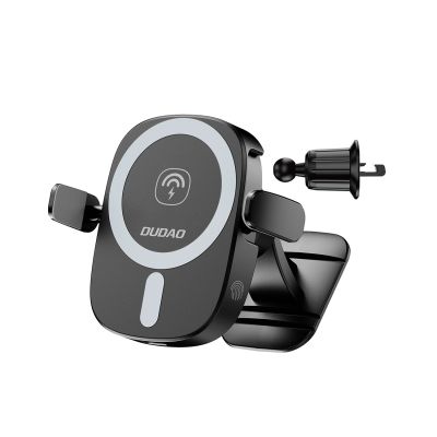 3. Dudao FW11 Car Phone Holder with 15W Inductive Charger for Air Vent/Cockpit - Black