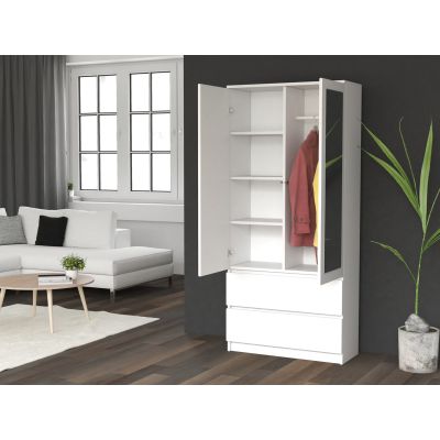 10. SS-90 WARDROBE MIRROR - WHITE