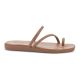 6. CROCS MIAMI TOE LOOP SANDAL IN MILK CHOCOLATE 209862-2JJ