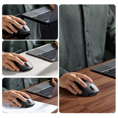 5. Ugreen MU101 ergonomic wireless mouse Bluetooth 2.4 GHz - blue