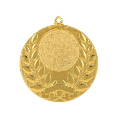 6. Gold medal with space for a 25 mm emblem - steel medal