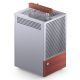 32. Jonsbo T6 Mini-Tower PC Case, Mini-ITX, Tempered Glass, Wood - Silver