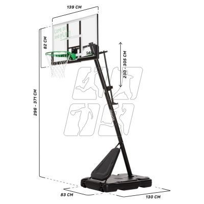 3. Salta Guard basketball hoop 139 cm x 371 cm