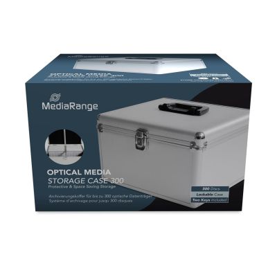5. MediaRange BOX76 CD Cases Boxed Case 300 Discs Silver