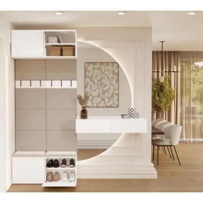 6. HAGA II 2W Hallway Wardrobe, White