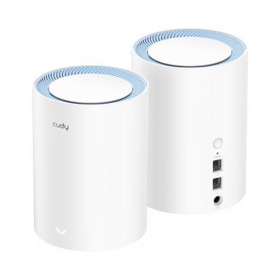 4. Access Point CUDY M1200 (2-Pack) AC1200 Dual Band Wi-Fi 2x 10/100Mbps Mesh