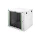 10. DYNAmic 19" 9U 600x600 wall-mounted network cabinet, glass door, gray, undivided, assembled, 60kg