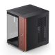11. Jonsbo TK-0 PC Case, Mini-Tower, Mini-ITX, Tempered Glass, Wood - black
