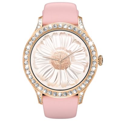 2. VELTORI VT360-1 Women's Smartwatch Pink Silicone Strap