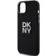 6. DKNY Liquid Silicone Metal Logo iPhone 15/14/13 Case - Black