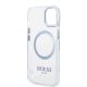 7. Guess Metal Outline MagSafe case for iPhone 14 Plus - blue