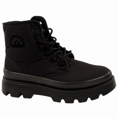 Progress women’s winter snow boots, insulated lug boots with zip fastening