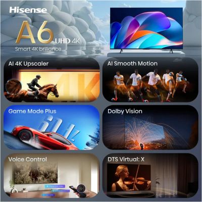 49. Hisense 55A6S 139.7 cm (55") 4K Ultra HD Smart TV Wi-Fi Black
