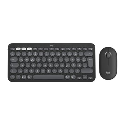 15. Logitech 920-012203 Keyboard Mouse Included Universal RF Wireless + Bluetooth QWERTZ German Graphite