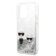 6. Karl Lagerfeld Liquid Glitter Karl&Choupette case for iPhone 13 Pro Max 6.7" - silver