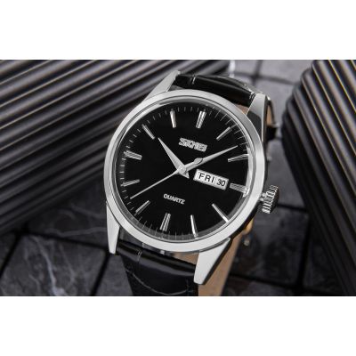 4. Men's Watch Skmei 9073SIBK-B + BOX