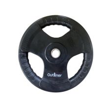 RUBBER PLATE WITH HANDLE CUT 15KG