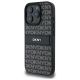 2. DKNY Texture Pattern Tonal Stripe iPhone 16 Pro Case - Black