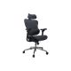 Equipment: Ergonomic office chair + headrest/armrests blue/solid Retail