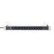 9. PDU 19" Rack power strip, 12x C13 sockets 16A/230 V, 2.0m, 1x unischuko plug, 16A, aluminum