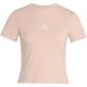 2. adidas Essentials 3-Stripes Slim Baby T-shirt, Pastel Pink KD2343