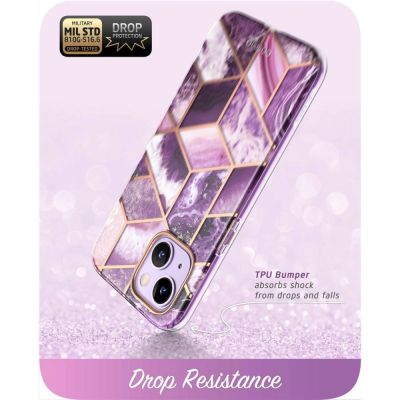 6. Supcase Cosmo iPhone 14 Plus Case - Pink Marble